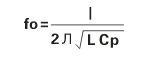 諧振頻率(fo)可以從電感自身電感值(L)和它的等效并聯(lián)電容值(Cp)得到