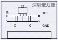 圖3：降壓電路的PCB設(shè)計示例。