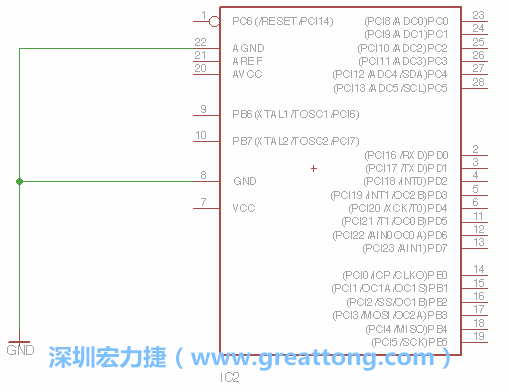 排針的用途是連接微控制器的輸出和輸入，它提供了一個平臺給焊線和針腳。