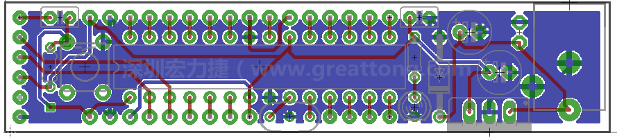 以上就是布線的所有步驟了。接下來就只剩下絲?。╯ilk-screen）、建立Gerber檔跟drill檔和送去印刷電路板廠制作的步驟。