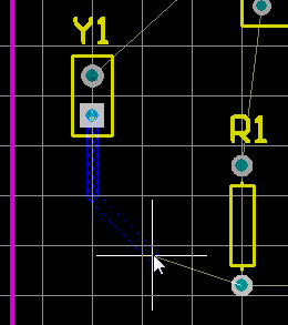  圖26 手動布線檢查文檔工作區(qū)底部的層標簽。