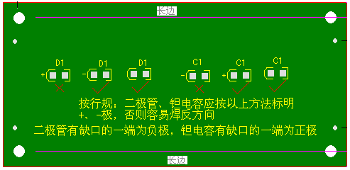 關(guān)于二極管、鉭電容的極性標(biāo)注